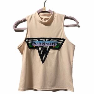 Van Halen up cycled top